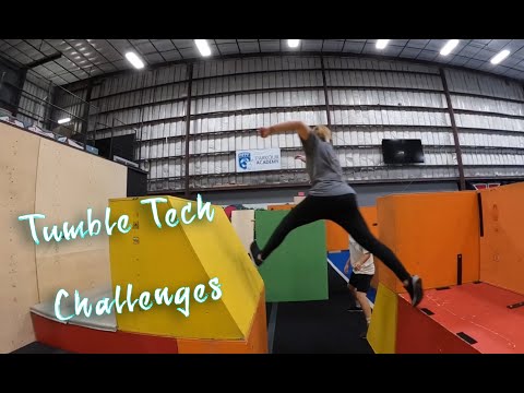 Tumble Tech Compilation - Girl Parkour Challenge 