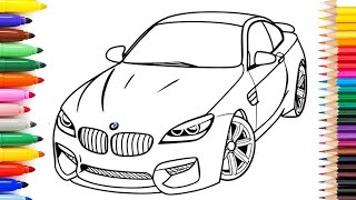 Super Car Coloring Step By Step For Kids