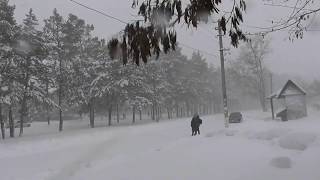 Онуфриевку заметает снегом.25.12.2018.