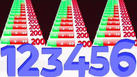 Merge Number Run Master Vs Jelly Run 2048 - Level up number ( ASMR Games ) Math games, Max level ios