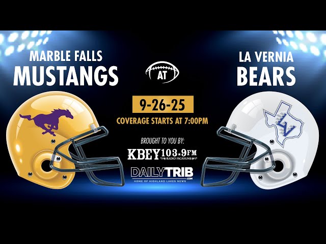 Marble Falls vs La Vernia Bears 9-26-25