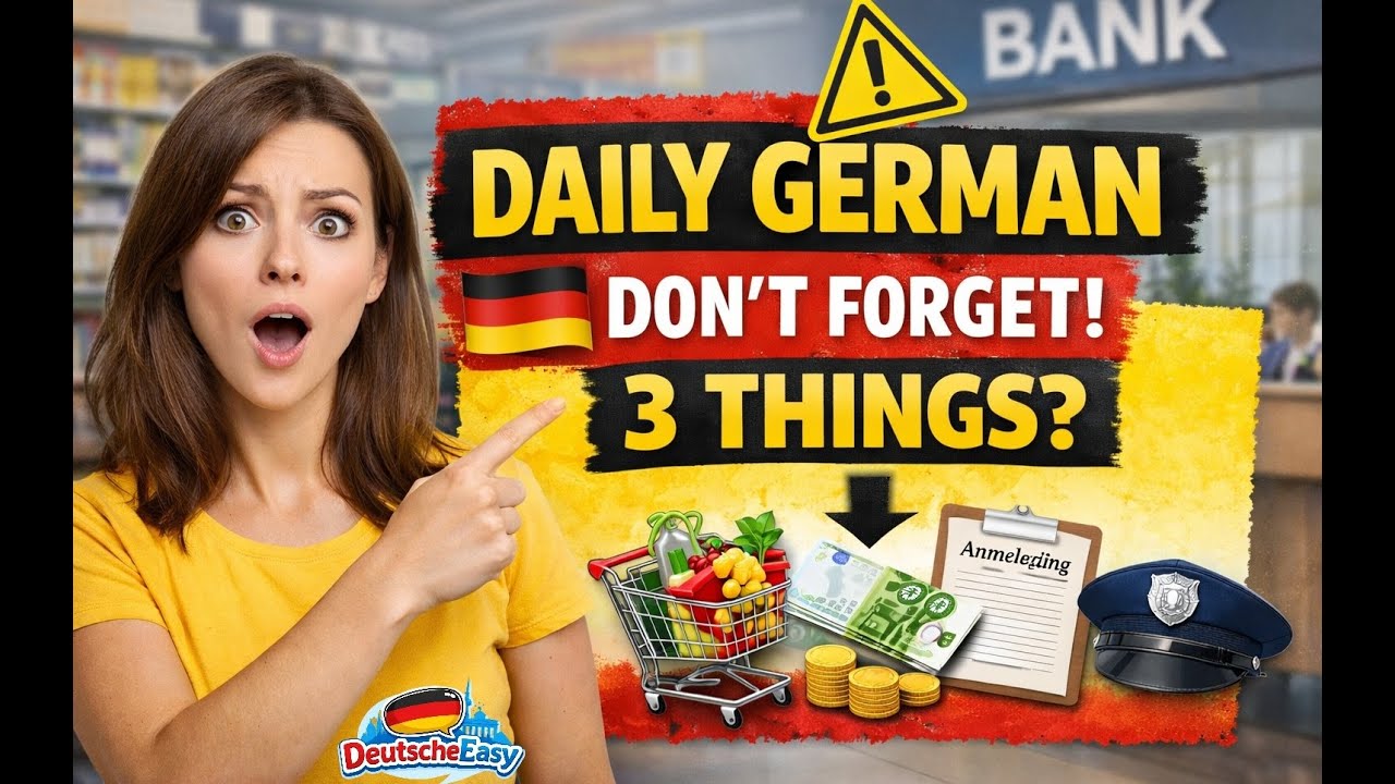 Essential German Sentences Daily life and Services – 🇩🇪  Learn German Fast A1–A2