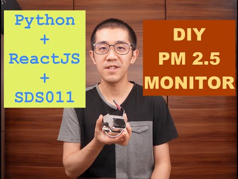 DIY PM2.5 Monitor with Python ReactJS and SDS011 on 5" Chipsee Touch Panel PC