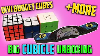 BIG CUBICLE UNBOXING | QIYI MS BUDGET CUBES & SPEEDSTACKS PRO G4 TIMER PLUS MORE!