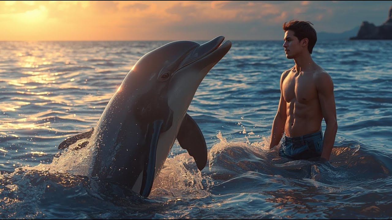 الدلفين البطل الذي أنقذ الإنسان | The Hero Dolphin Who Saved a Human and Came Back for Help