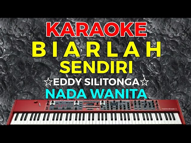 BIARLAH SENDIRI - Eddy silitonga || KARAOKE HD - Nada Wanita class=