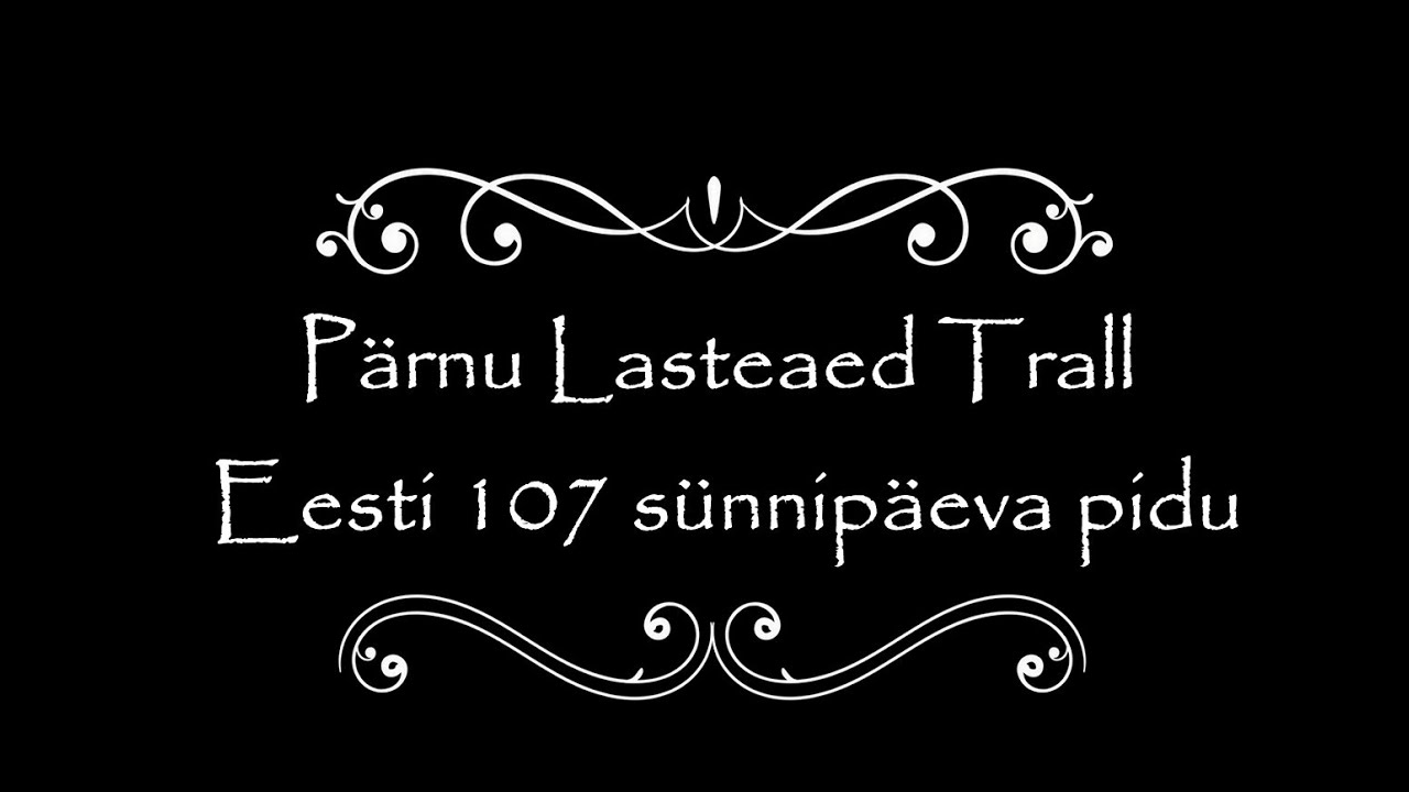 Eesti 107 sünnipäeva pidu lasteaias Trall