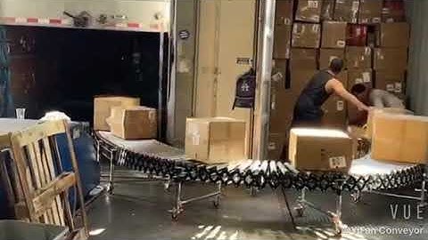 Flexible Extendable Loading Unloading Powered Roller Conveyor