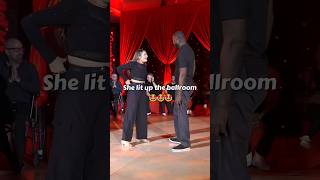 She lit up the ballroom#improvShe🥰 ballroom#westcoastswing #shortsfeed