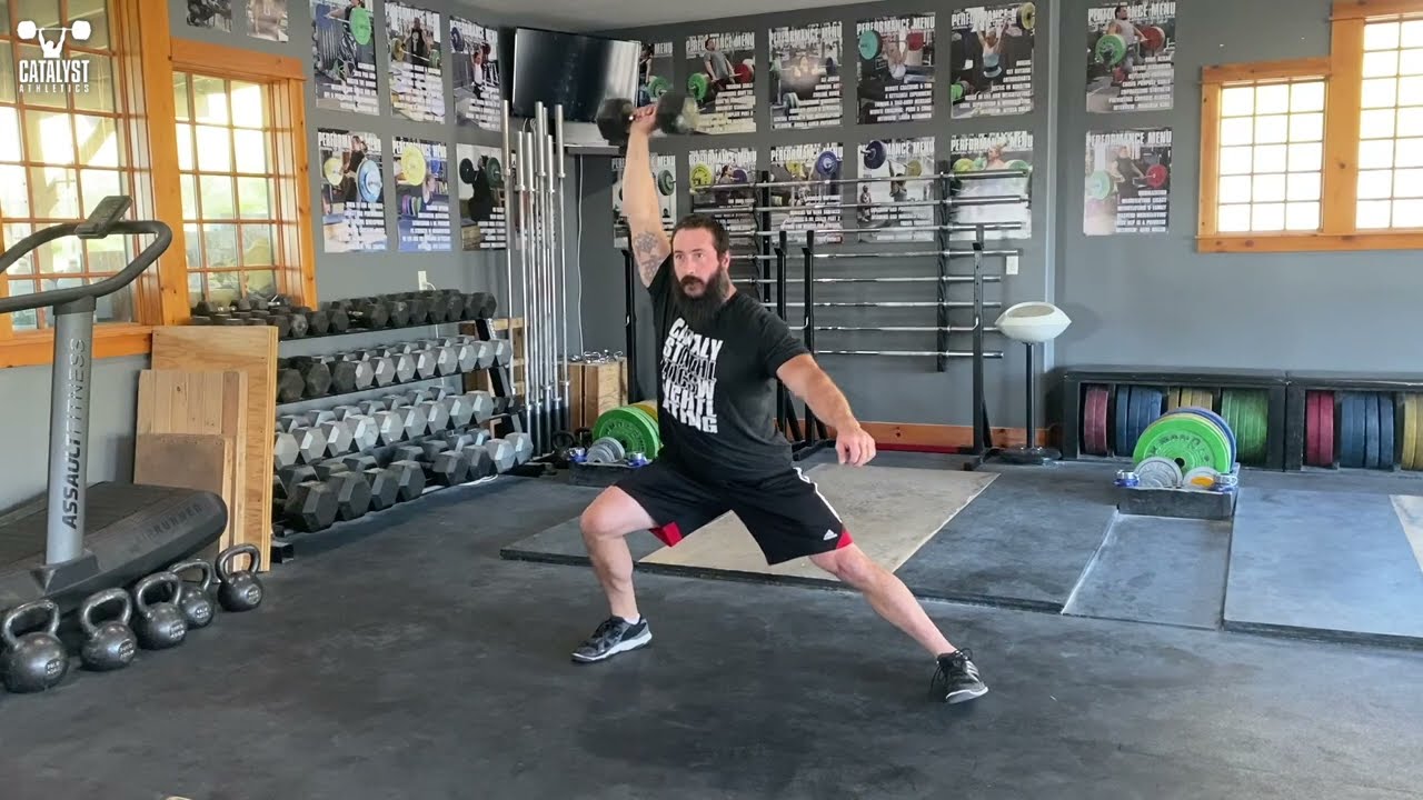 1-Arm Overhead Cossack - Weightlifting Exercise Library: Demo Videos, Information & - Catalyst Athletics