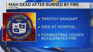 UPDATE: Man severely burned in Chilton house fire has died