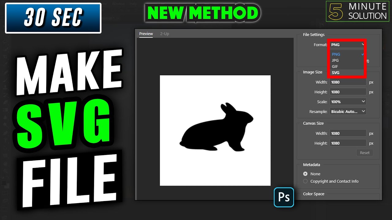 How To Make Svg Files In Photoshop 2022 | Export Svg File