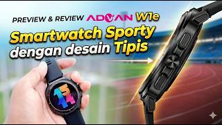 Review Smartwatch Advan w1e - Jam tangan dengan desain sporty dan slim.
