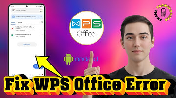 How To Fix WPS Office Isn