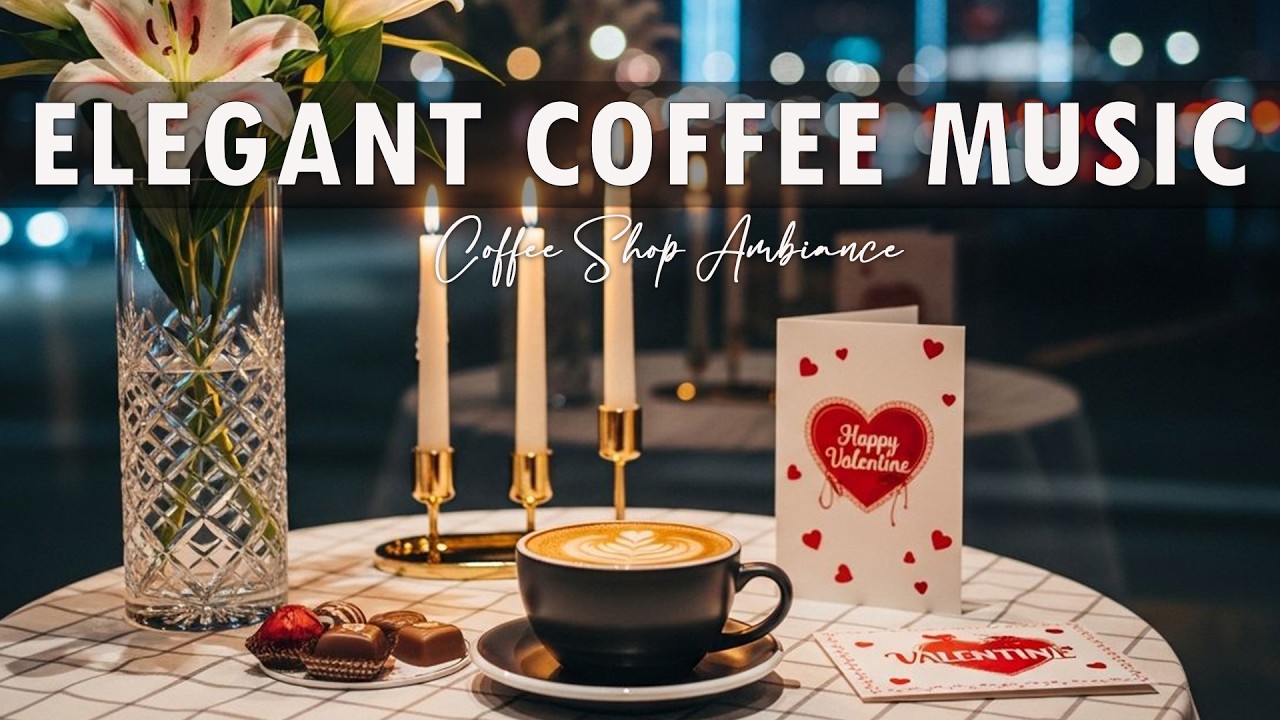 Elegant Coffee Music 💕 Bossa Nova Piano - Coffee Shop Ambience for Upbeat Moods
