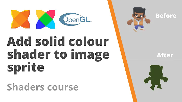 5. How to add a solid color/colour GLSL fragment shader to a sprite in HaxeFlixel - Shader course