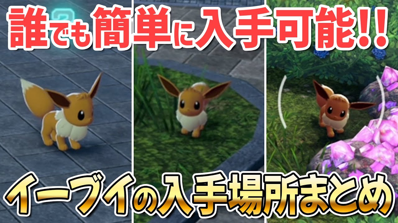 誰でも簡単にイーブイを入手できる場所と行き方まとめ！【 ポケモンZA
