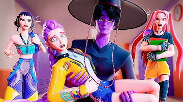 RUMI & EVIL JINU at SCHOOL! Kpop Demon Hunters Animation