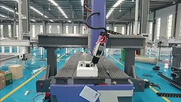 AccTek-Newest 4 axis CNC machine with rotated spindle