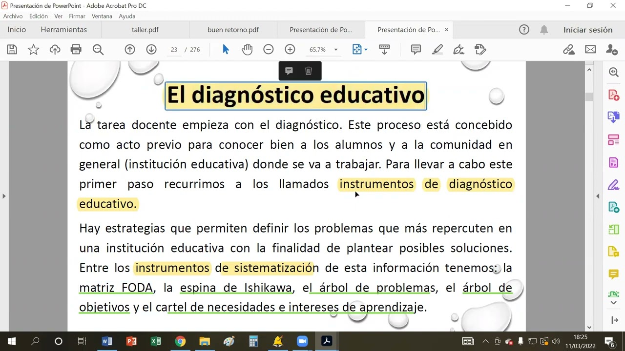 Diagnóstico educativo y plan anual - YouTube