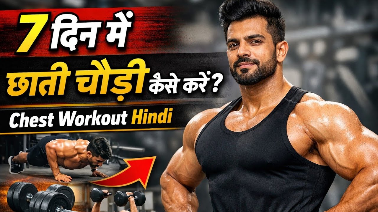 7 Din Me Chhati Chodi Kaise Kare? | Chest Workout Hindi