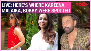 LIVE: Kareena Kapoor Khan, Malaika Arora, Bobby Deol, Kartik Aaryan, Sunny Leone spotted in the city