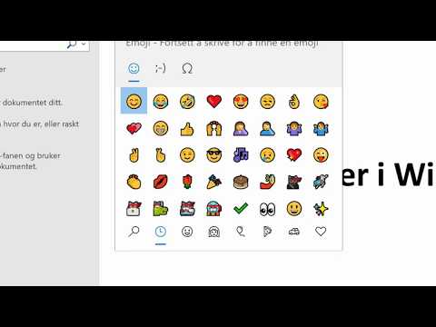 Hvordan sette inn emojier i Windows