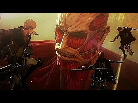 Armin And Eren Vs Colossal Titan Boss Fight - Attack On Titan 2 Final Battle Gameplay