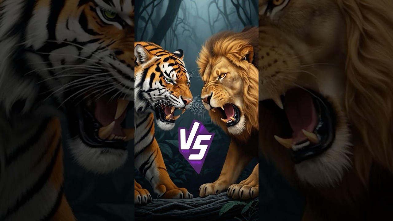 Тигр против льва: кто победит в этой решающей битве животных? 