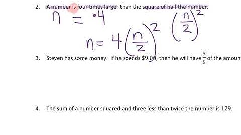 STS Math 8.4.1 Writing Equations Using Symbols