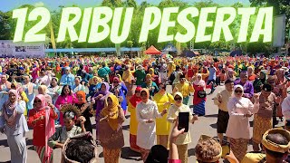 TARI JEPIN MASSAL MELIBATKAN RIBUAN ORANG UNTUK MERAYAKAN HUT KOTA PONTIANAK KE 252