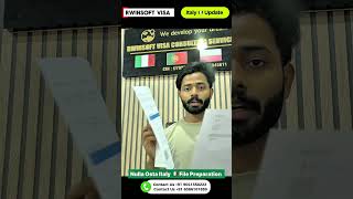 Italy 🇮🇹 Appointment Booking &amp; File Prepration Available | Italy NUlla Osta Update 2026 Today