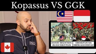 Kopassus Indonesia VS GGK Malaysia - Reaction | Indonesia VS Malaysia Reaction | TNI AD kreativi