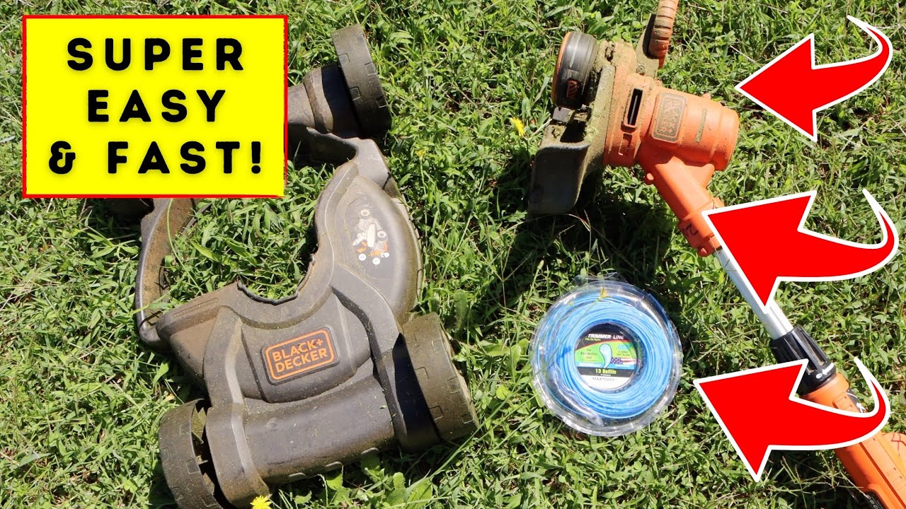 How To Replace the Trimmer Line on a Black and Decker 3 in 1 Mower 🌺 # ...