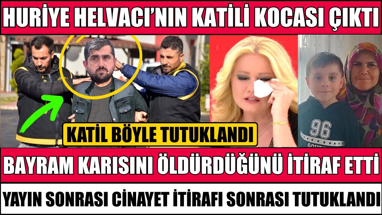 MÜGE ANLI’DA HURİYE HELVACI’NIN KATİLİ KOCASI BAYRAM ÇIKTI BAYRAM TUTUKLANDI MUSTAFA UZUN MASUMMUŞ