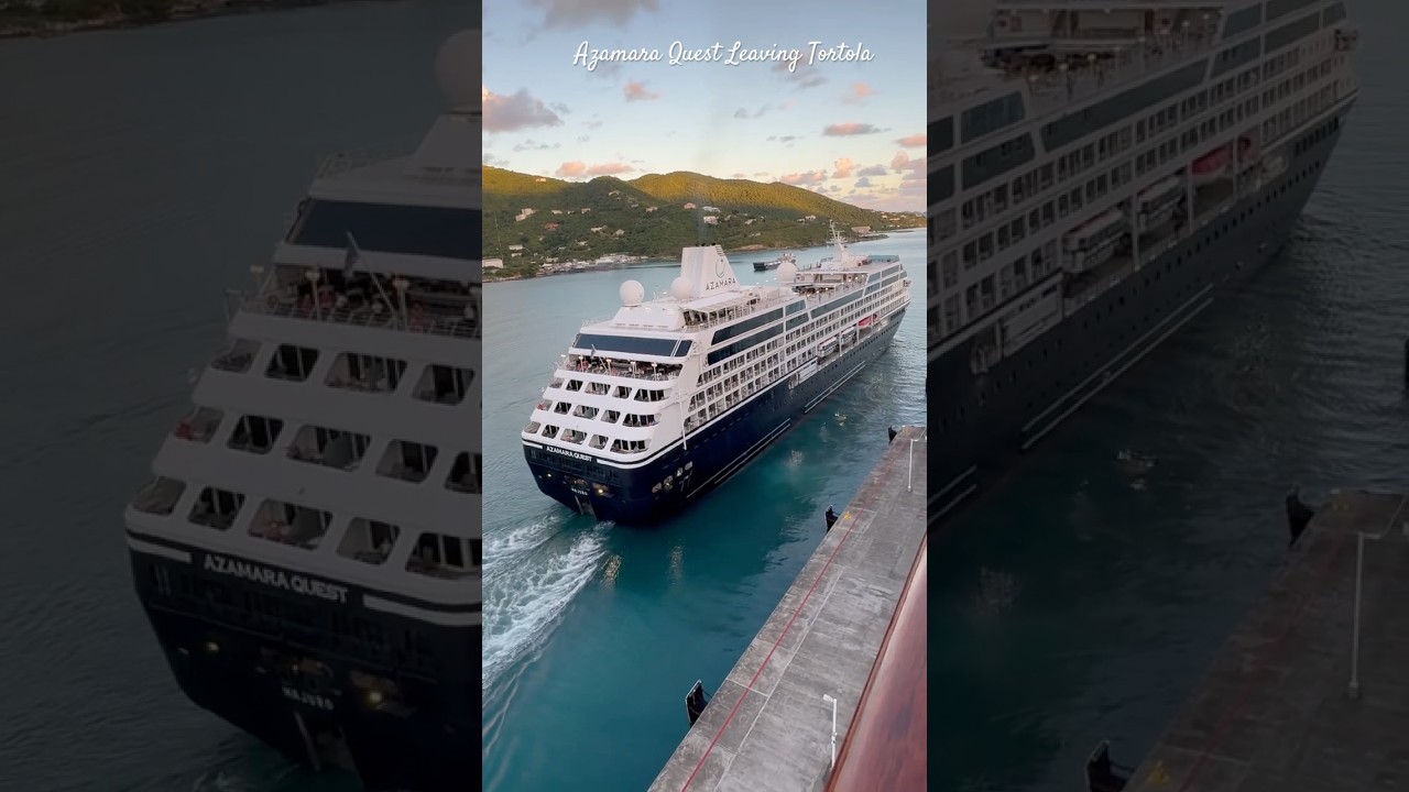 Azamara Quest Leaving Tortola