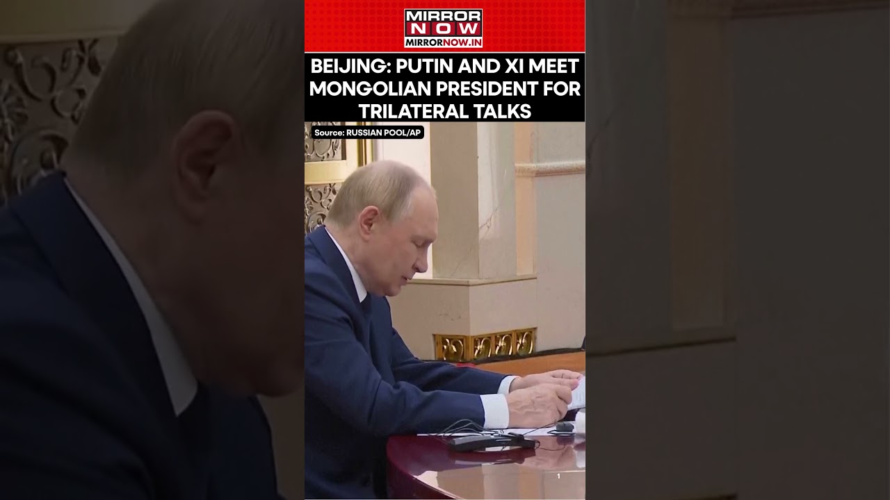 Putin, Xi Jinping Meet Mongolian President Khurelsukh Ukhnaa In Beijing 