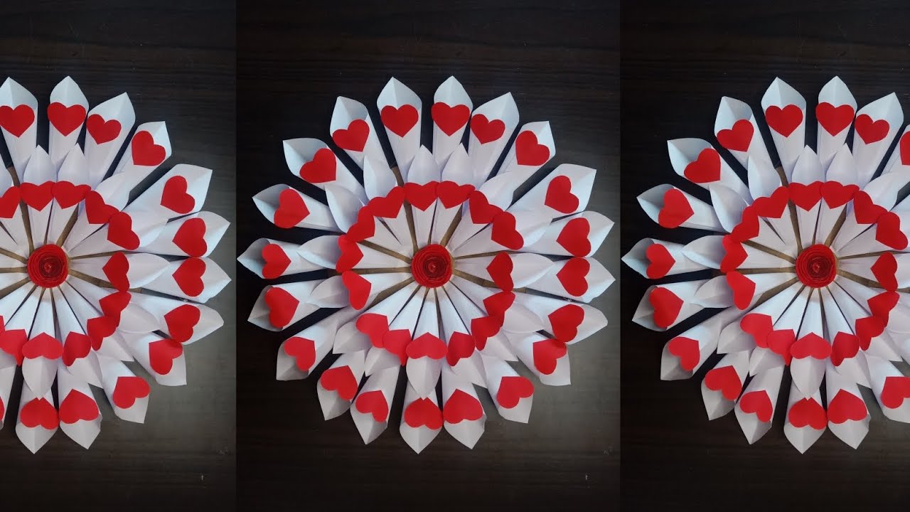 Diy White Paper Making Beautiful Walldecor Craft Video/Viralvideo youtube 