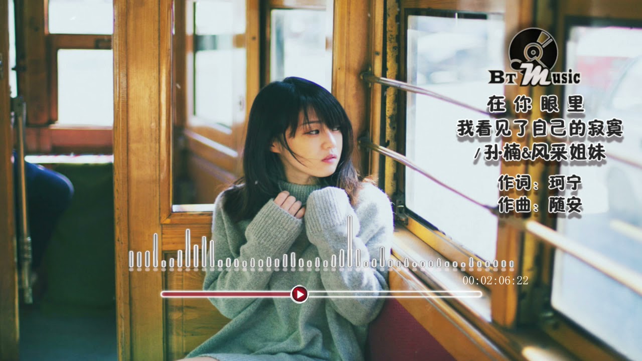 『在你眼里我看见了自己的寂寞』孙楠&风采姐妹【不让你看我的泪水滑落，不让你知道我的难过...】🎧🎼※{ 动态歌词 Lyrics }※❤️