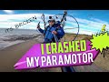 I crashed my Paramotor (Parajet Maverick)