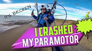 I crashed my Paramotor (Parajet Maverick)