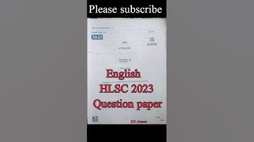 HSLC 2023 English question paper//English question paper 2023 // seba assam