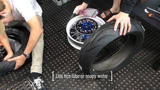 How To Install Tires On Supermoto Wheels With No Tools