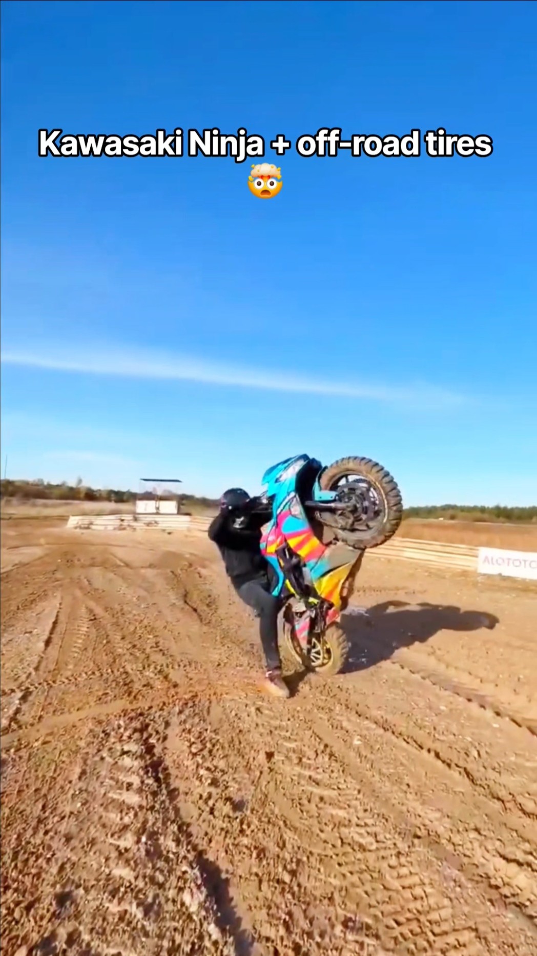 ZX-6R on OFF-ROAD Tires?! 🤯 Sheras Zyske Takes a Superbike to the