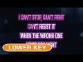 When the Wrong One Loves You Right (Karaoke Lower Key) - Celine Dion