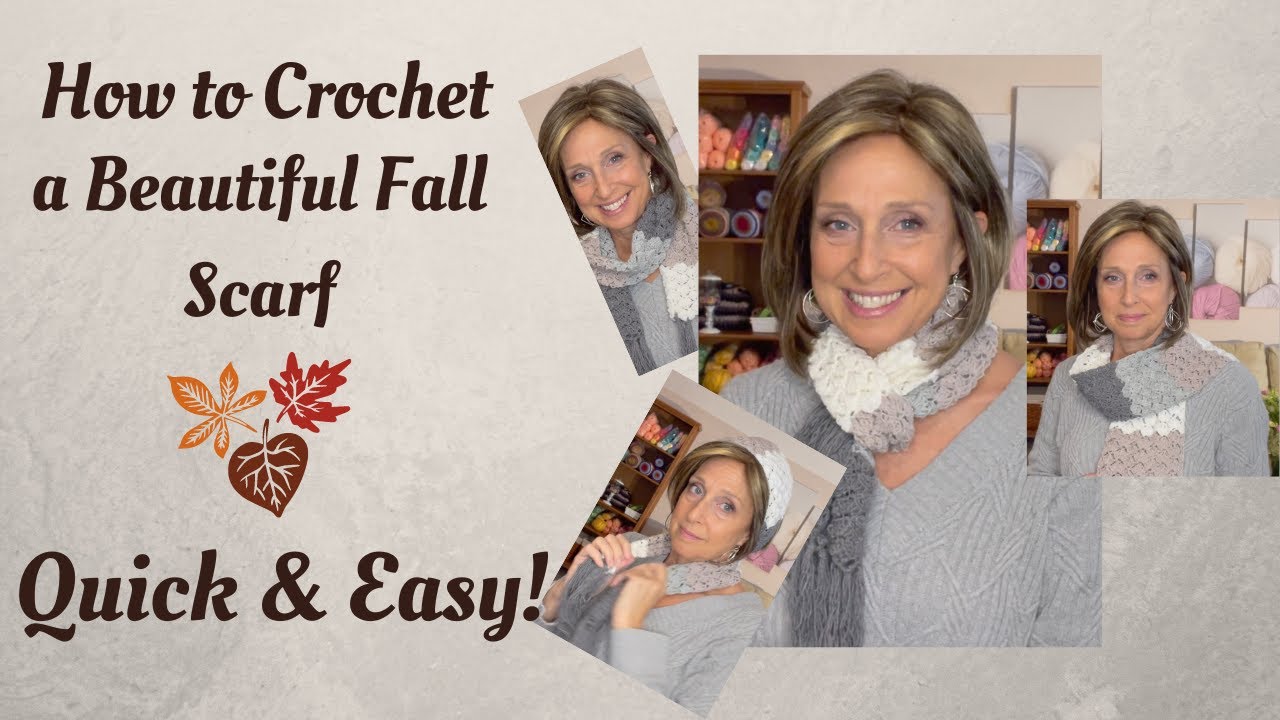 How to Crochet a Beautiful Scarf for Fall - Quick & Easy Project