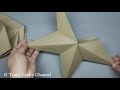 DIY STAR LANTERN 3D STAR MAKING WITH PAPER PAPER STARS ORIGAMI 