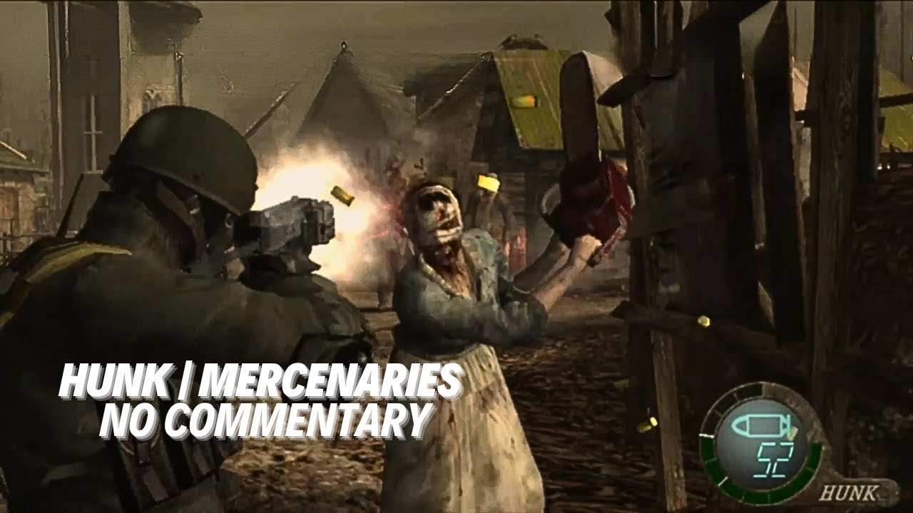 Resident Evil 4 Classic – Mercenaries HUNK Village Gameplay (No Commentary)