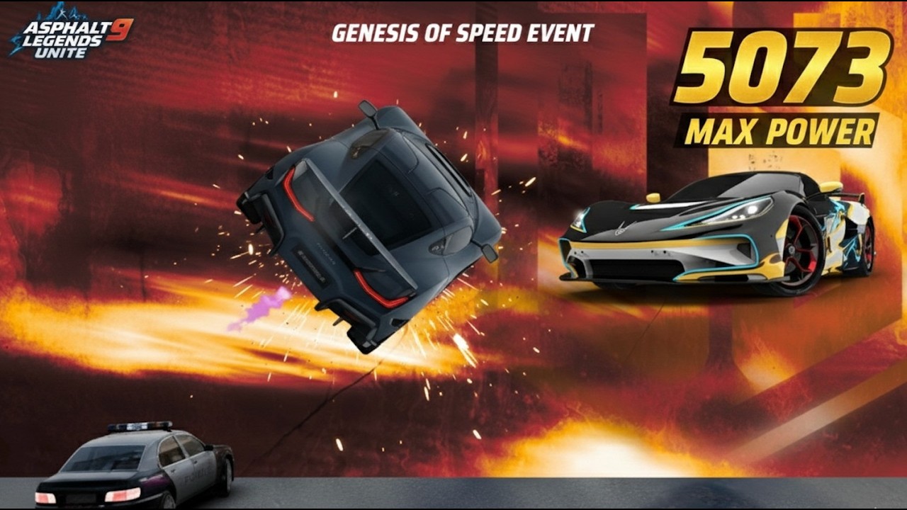 ESCAPE AT 444 KM/H! 🚓 Rimac Nevera R Max Rank Police Chase || Asphalt Legends Unite