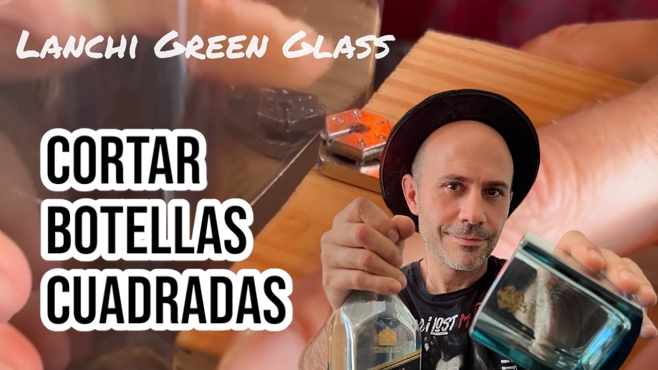 Aprende GRATIS 💥 a cortar botellas cuadradas con máquina cortabotella resistencia de calor  🔥